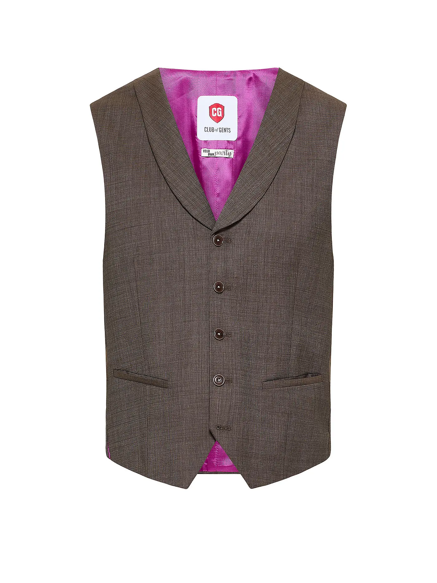CG - CLUB OF GENTS | Anzugweste Slim Fit PHILLIP | braun